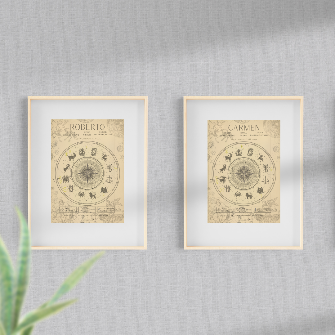 Póster Personalizado de Carta Astral · Memoria Astral + Tu carta explicada ✦